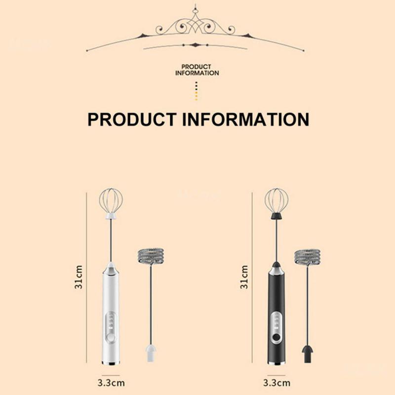 Drahtlose Elektrische Milchaufschäumer Schneebesen Schneebesen USB Aufladbare Handheld Kaffee Milch Shaker Mixer