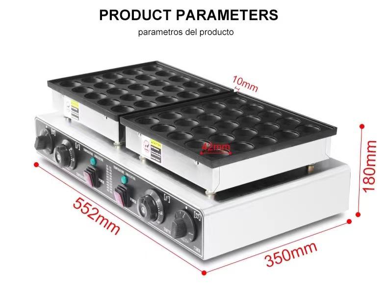 

Мини-блинница и дораяки из нержавеющей стали - Вафельница на 25 отверстий