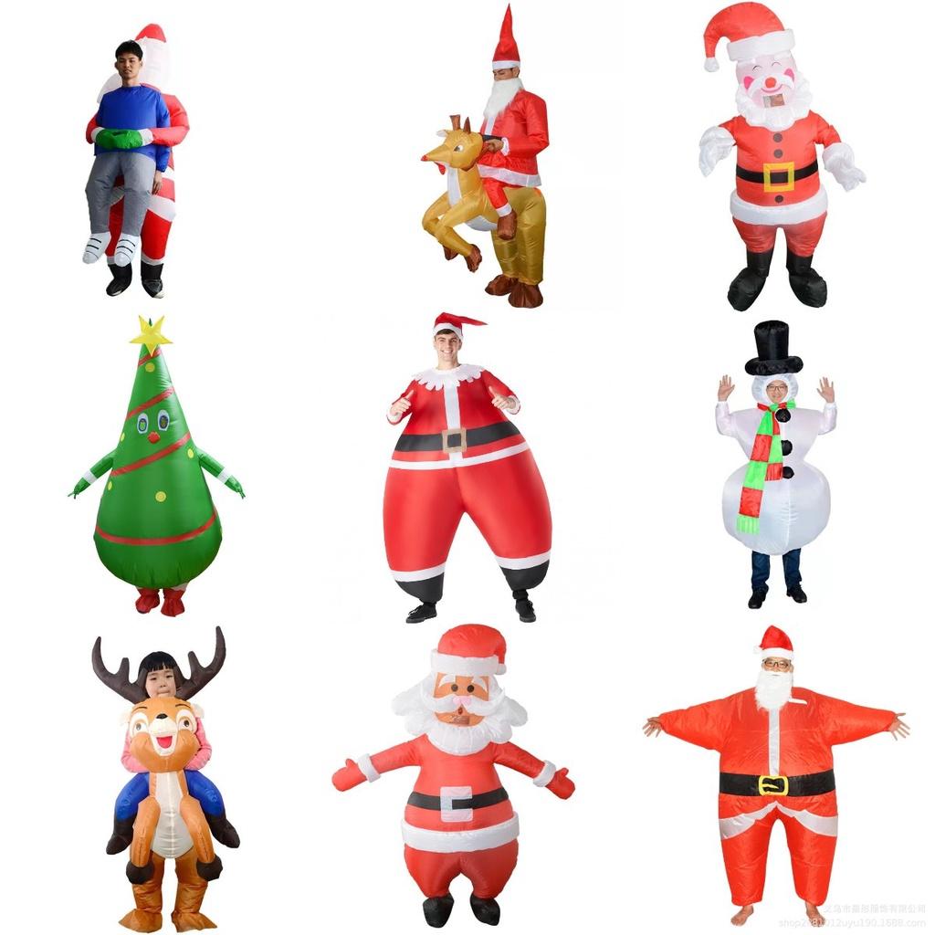 Premium Quality Christmas Inflatable Santa Suit For Party Cosplay