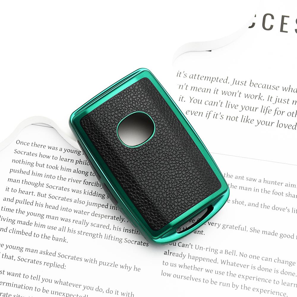 Tpu Leather Auto Shell Fob Holder Car Key Case Cover For Mazda Cx-5 Cx-8 Cx-9 3 Alexa Cx-30 Cx-4 Remote Keyless Accessories