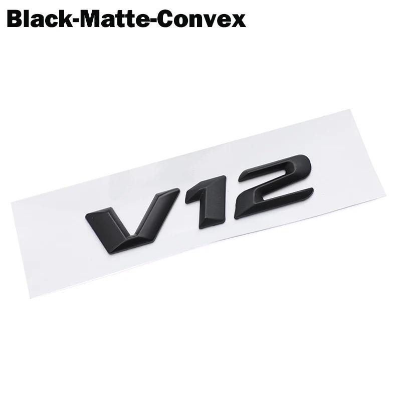 OTOKIT 3D ABS Chrome Letters Car Fender Badge Sticker V12 Emblem Logo For Mercedes Maybach S600 W222 S500 W140 CL600 M275 CLS63