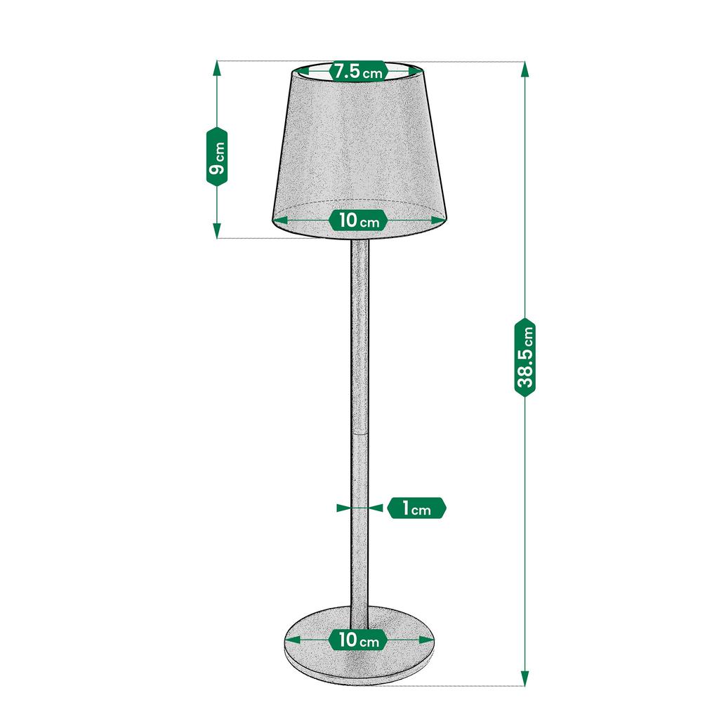 Led Table Lamp Wireless 3 Modes Touch Night Lamp Bedroom