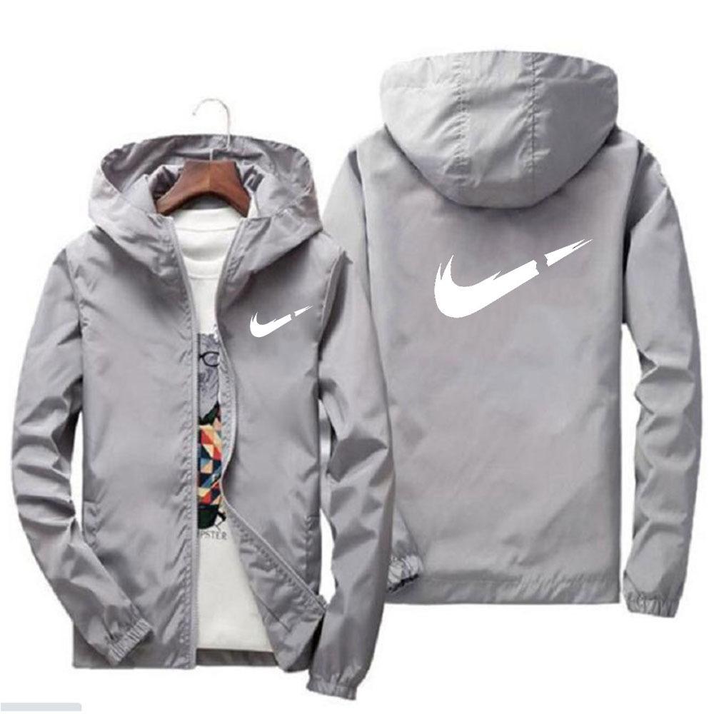 Fashionable loose cardigan with zipper jacket, trendy brand casual and versatile hooded jacket, windproof and rainproof jacket