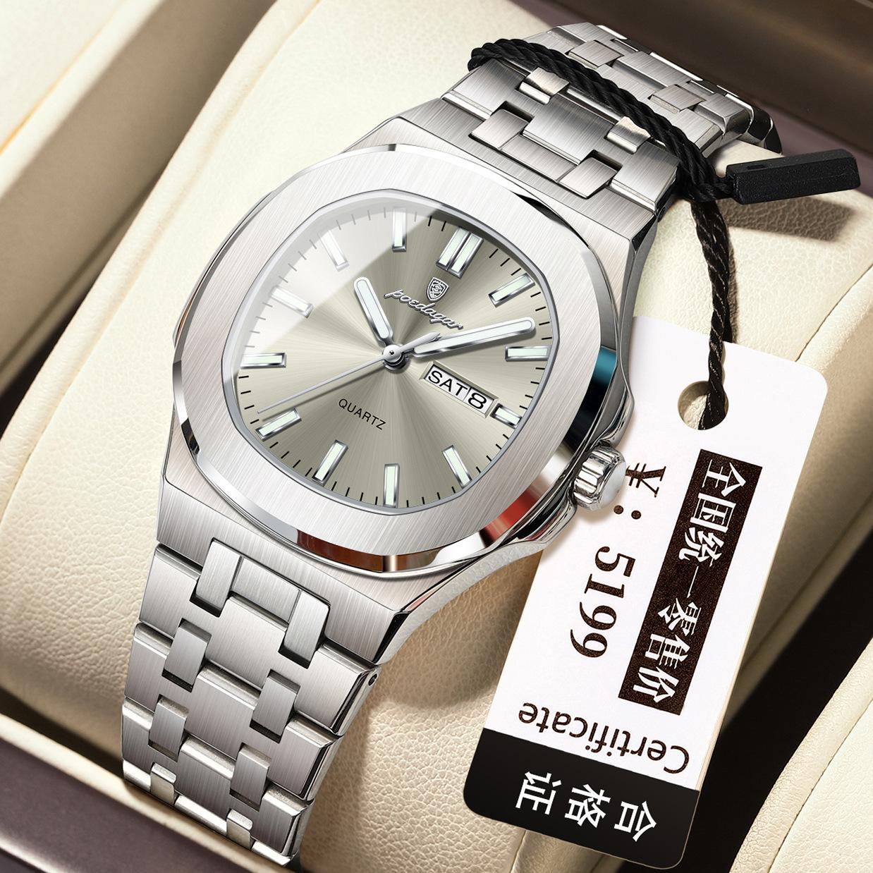 Square Quartz Women S Watch Waterproof Luminous Watch