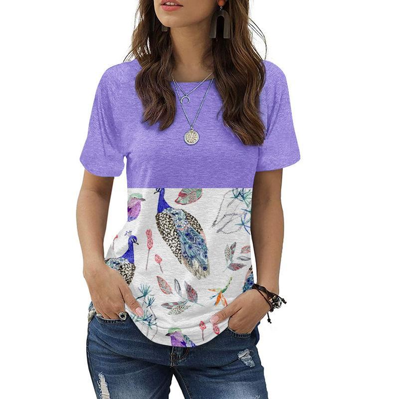 Summer Leopard Printing T-shirt Women Streetwear Retro T Shirts Tops Oversized Clothing Multiple Styles and Sizes To Choose From