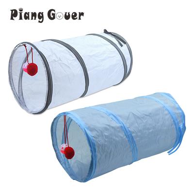 Short Tunnel Foldable Cat Toy Kitty Pet Training Interactive Fun Toy Tunnel Bored For Puppy Rabbit Play Tube
