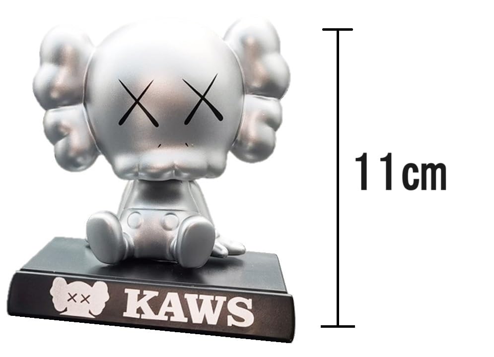 KAWS Companion Bobblehead Figure Deformed Version (Silver)