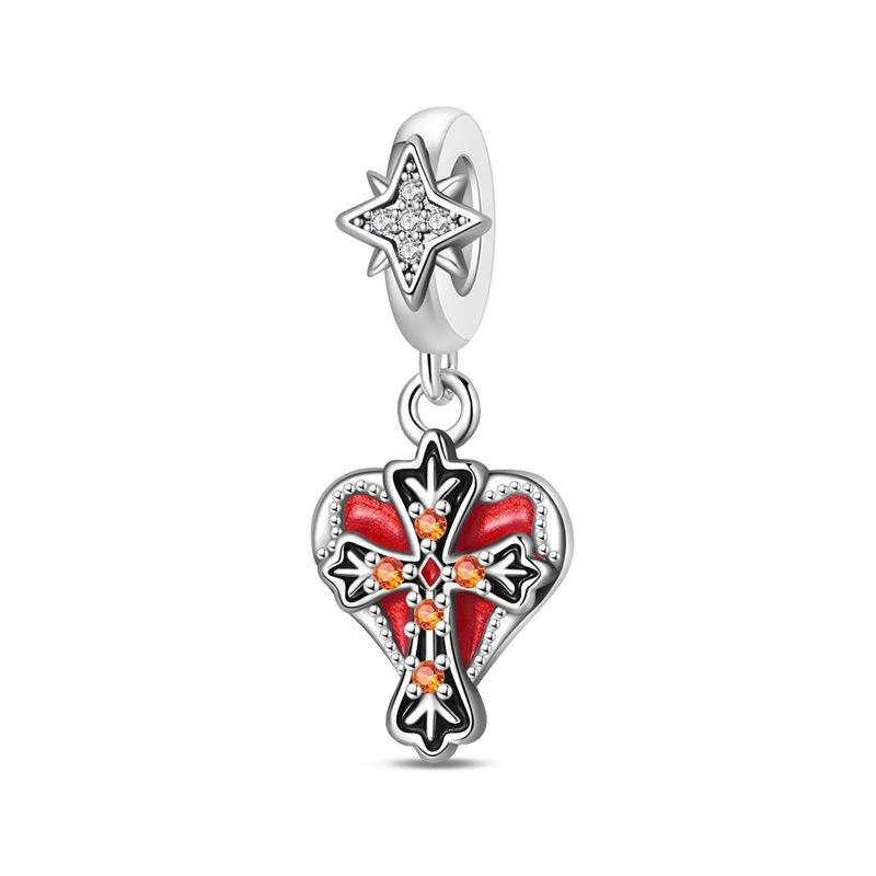 S925 Silver Halloween DIY Jewelry Kit Pumpkin Skull Bat Charm Pendant Beads Bracelet Making Craft Accessories