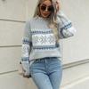 Autumn Winter Women Mock Neck Sweaters Fashion Female Long Sleeve Knitwear New Lady Christmas Tops Knitted Warm Pullovers