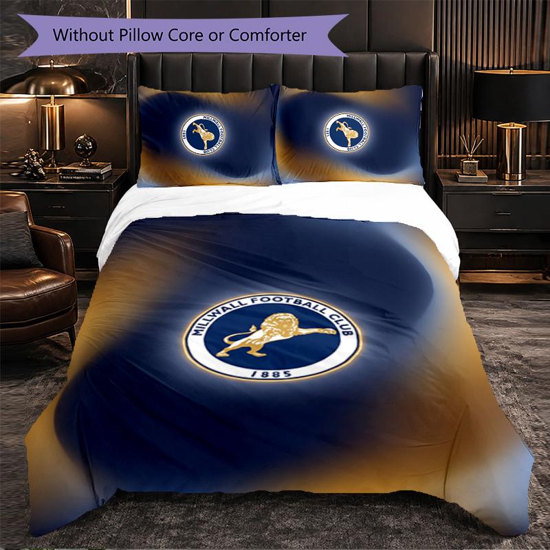Millwall Calcio Set Biancheria da Letto 3 Pezzi Morbido Copripiumino con Federe Set Decorazione Camera da Letto per la Casa