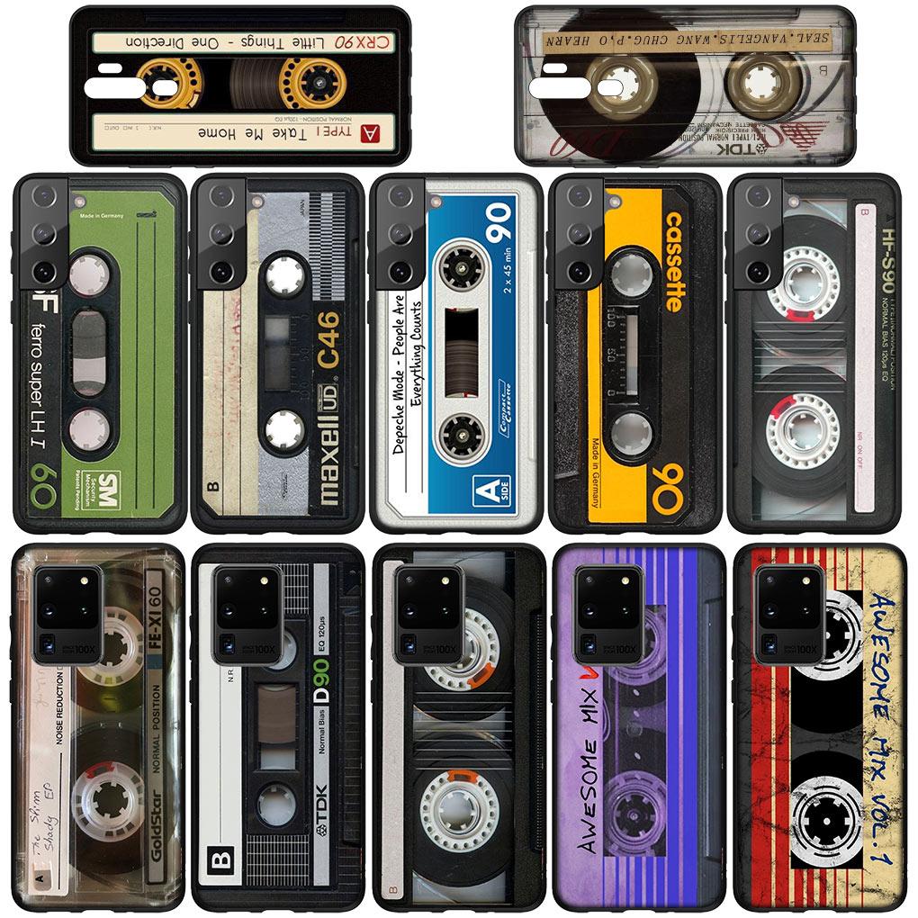 Cassette Tape Soft Phone Cover for Xiaomi Redmi Note 13 13C A3 A3X Mi POCO F6 F5 Pro C65 C55 C50 C51 Silicone Case