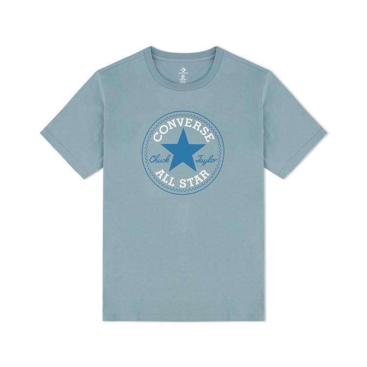 Converse T Shirts Unisex Blue Crew Neck Moderate MCH737-GK0 2XL