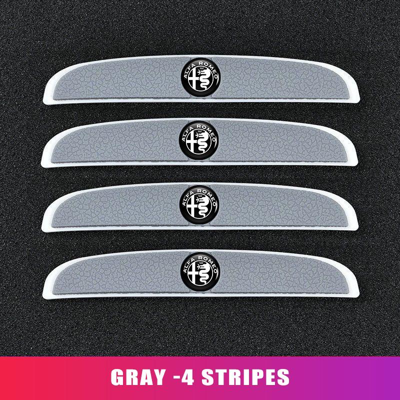 

2026 Hot Sticker 4PCS Car Mirror Sticker Door Side Anti Collision Strip Decals For Alfa Romeo 159 Giulietta Giulia 147 Mito 156