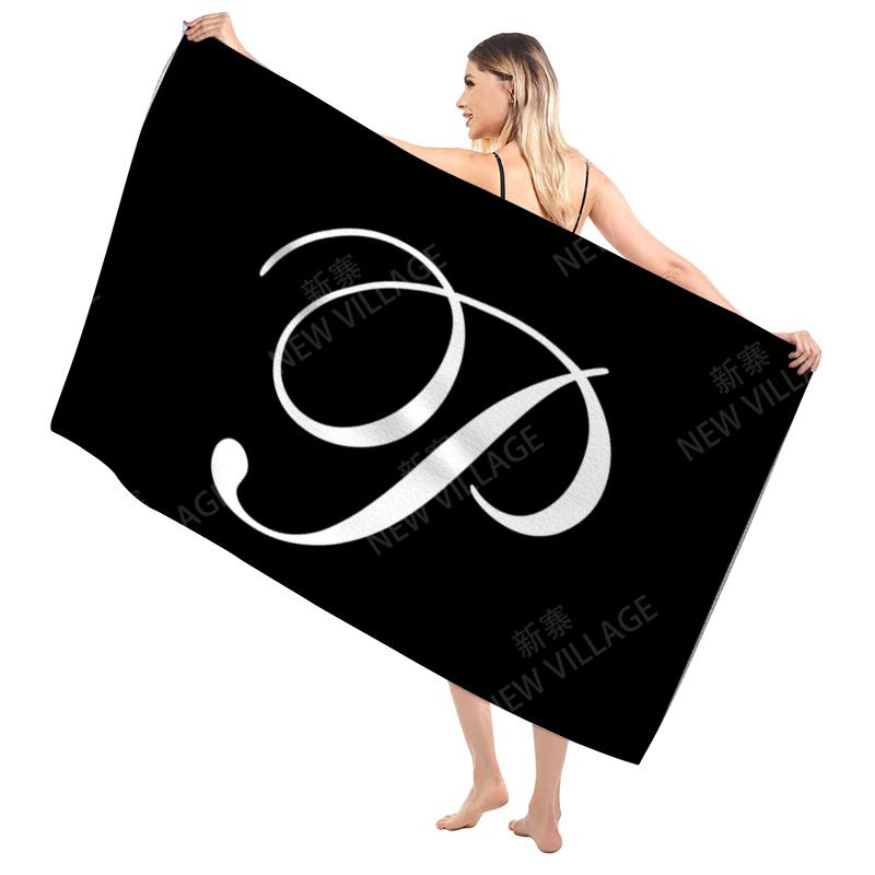 Bathroom Bath towel for adults sauna Large beach towel Gym towel Large hotel woman shower quick drying microfiber simple letter