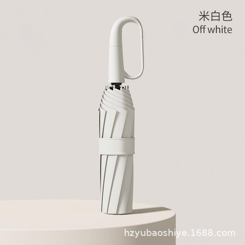 Automatic large sunshade umbrella Sun umbrella Women's high-value folding umbrella American simple and high-end men's umbrella