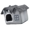 Double Roof Indoor Dog House Removable Cushion Washable Cover Cave Dog House for Small Dogs