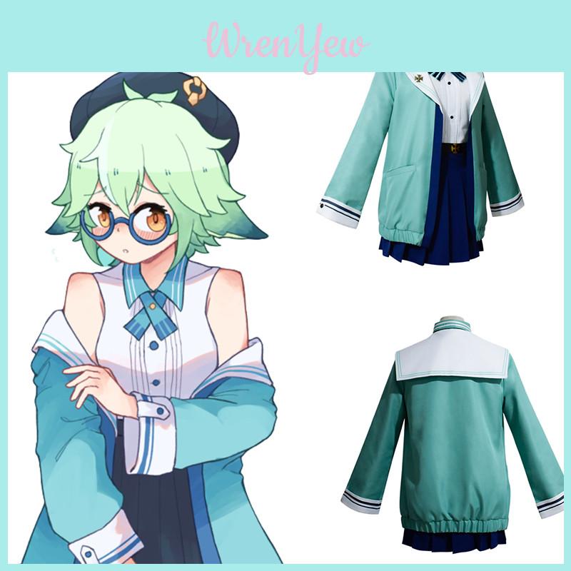 Genshin Impact Sucrose Cosplay Kostüm Ein Süßes Jk Uniform Kostüm Für Frauen
