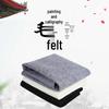 Gray Black Felt Pad for Calligraphy and Painting - Thick Writing Cloth for Chinese Brush Characters.