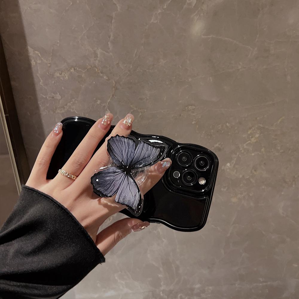 Advanced Sense 15pro Max IPhone Case IPhone 14 Butterfly Stand 11 Suitable for 16 Silicone 12 Soft