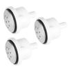 3pcs Bathtub Air Jet Plastic Bathtub Air Bubble Nozzle with 9 Holes for Spa Pool Accessory