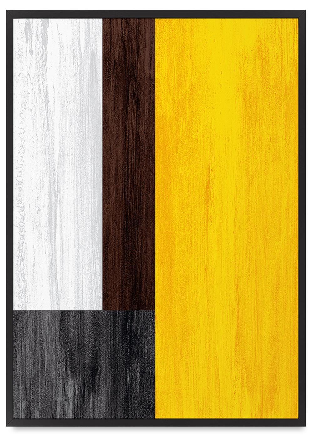 

Plakat abstrakcja geometryczna w czarnej ramie 21x30 cm