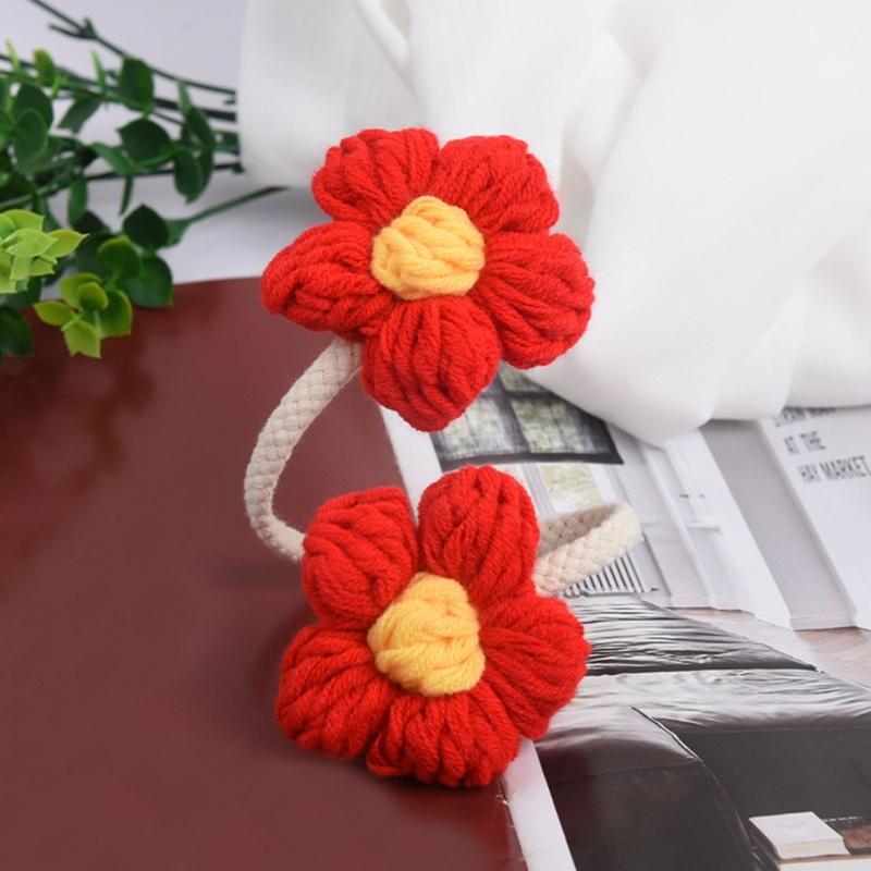 Curtain Tiebacks Decorative Curtain Holdbacks Retro Flower Curtain Buckles Clips Drapery Holdbacks Office Home Decors