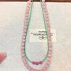 Spring Peach Blossom Pink Beaded Necklace: New Chinese Style, Luxurious, Lightweight Clavicle Chain