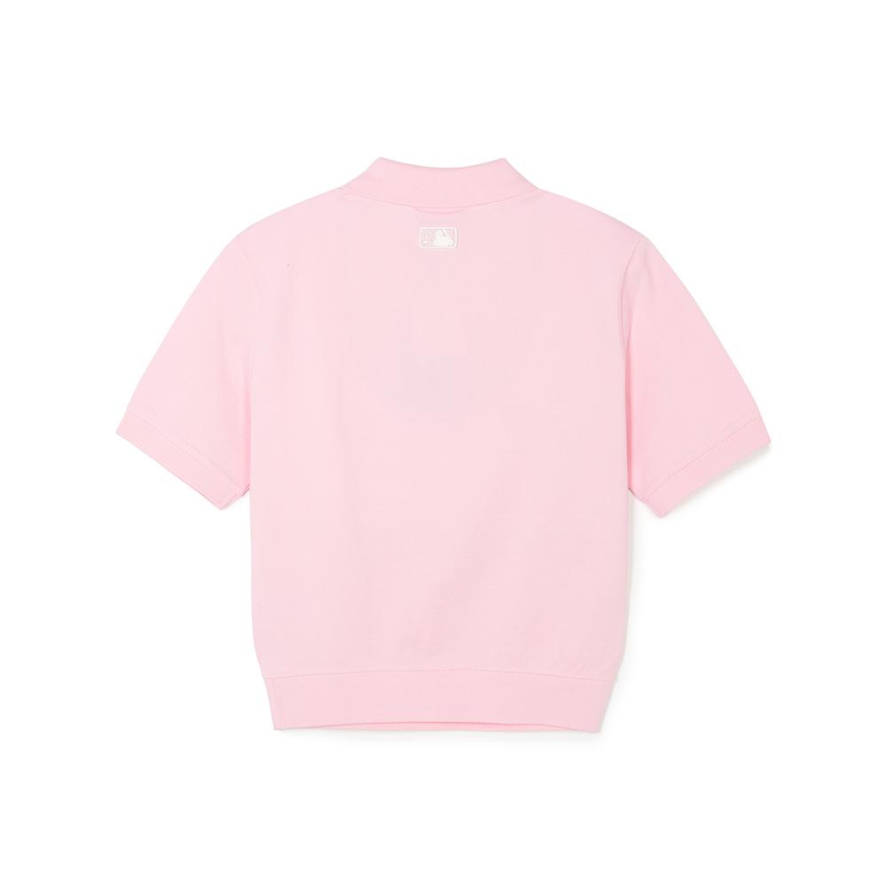 New MLB Polo Shirts Women's Pink 3FPQH0243-45PKL