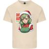 Christmas Anime Girl Xmas Mens Light Cotton T-Shirt