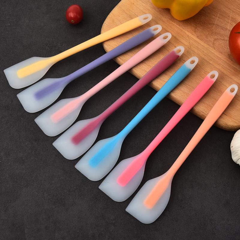 Silicone Spatula Translucent Cake Spatula Cream Blender Knife High Temperature Resistant Kitchen Baking Tool