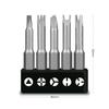 Special-Shaped Screwdriver Bit Set Hexagonal Handle Screwdriver Bit Tool U-Shaped Y-Shaped Three Points Cross Triangle Magnetic