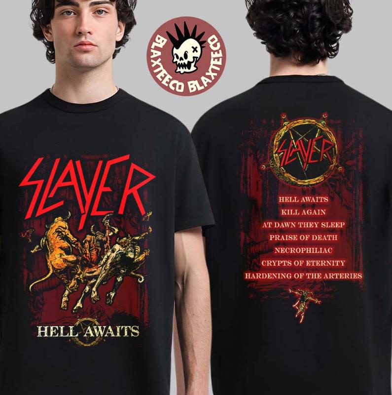 Slayer Hell Awaits 40Th Anniversary Collection Torn Asunder T-Shirt Unisex T-Shirt S