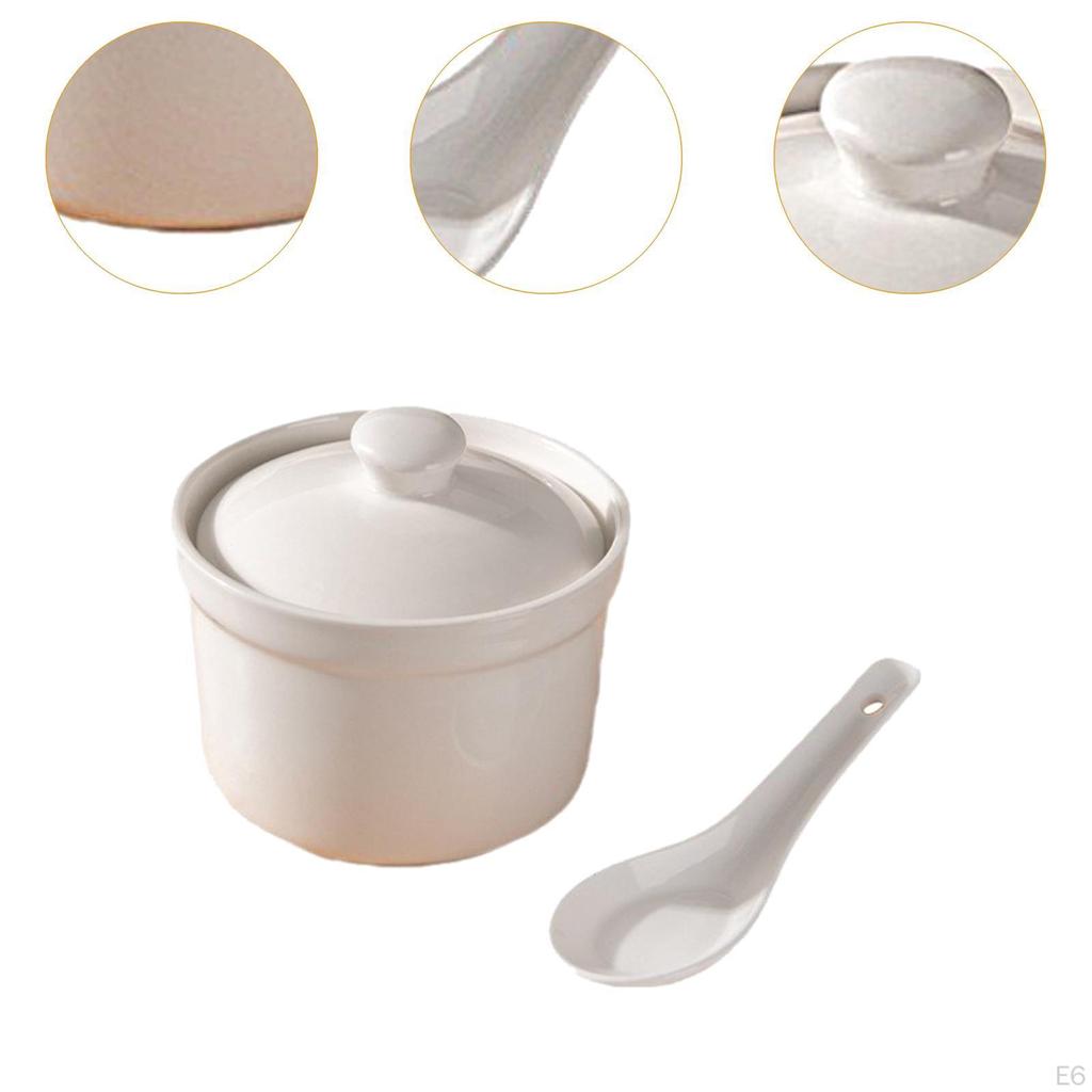 Redeform Spiselig Krukke Japansk Rett med Lokk Keramisk Gryterett Dampingkopp