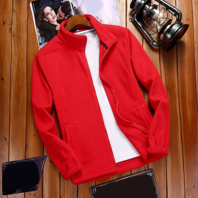 Autumn Winter Women Fleece Zip Up Sweatshirts Long Sleeve Warm Polar Fleece Coat