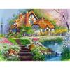 5D DIY Lake Diamond Painting Color Scenery Tree Diamond Embroidery Rhinestone Crafts Full Round Drill Home Decor Art Gift
