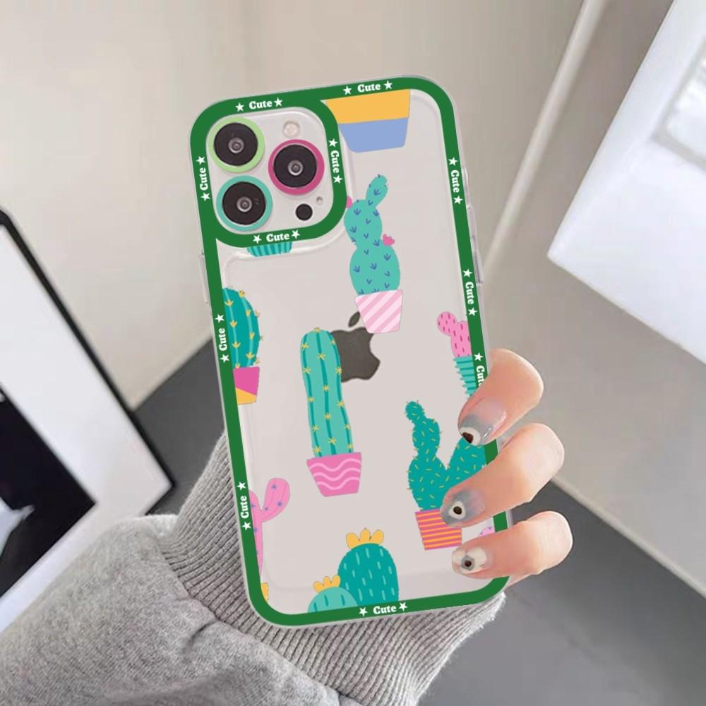 Cartoon Art Summer Cactus Phone Case For Samsung A 10 20 30 70 13 21 32 72 22 51 52 53 71 73 32 4g 32 5g Fundas