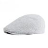 British Retro Flat Cap for Men Women Simple Cotton Knit Beret Spring Autumn Casual Newsboy Hat Solid Color Duckbill Cap