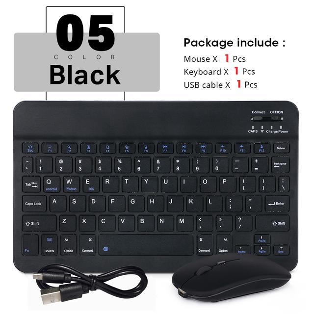 Wireless Keyboard Mouse For Ipad Samsung Xiaomi Huawei Android Tablet Portable Portuguese Arabic Korean Mini Bluetooth Keyboard