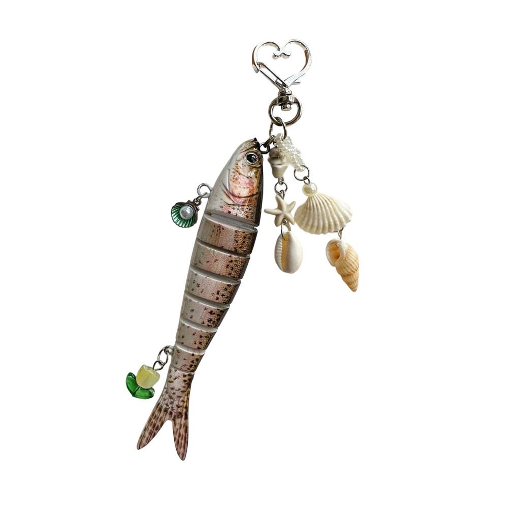 Cute Fish Keychain Durable Alloy Resin Charm Lightweight Portable Accessory For Keys Bags Gift Idea