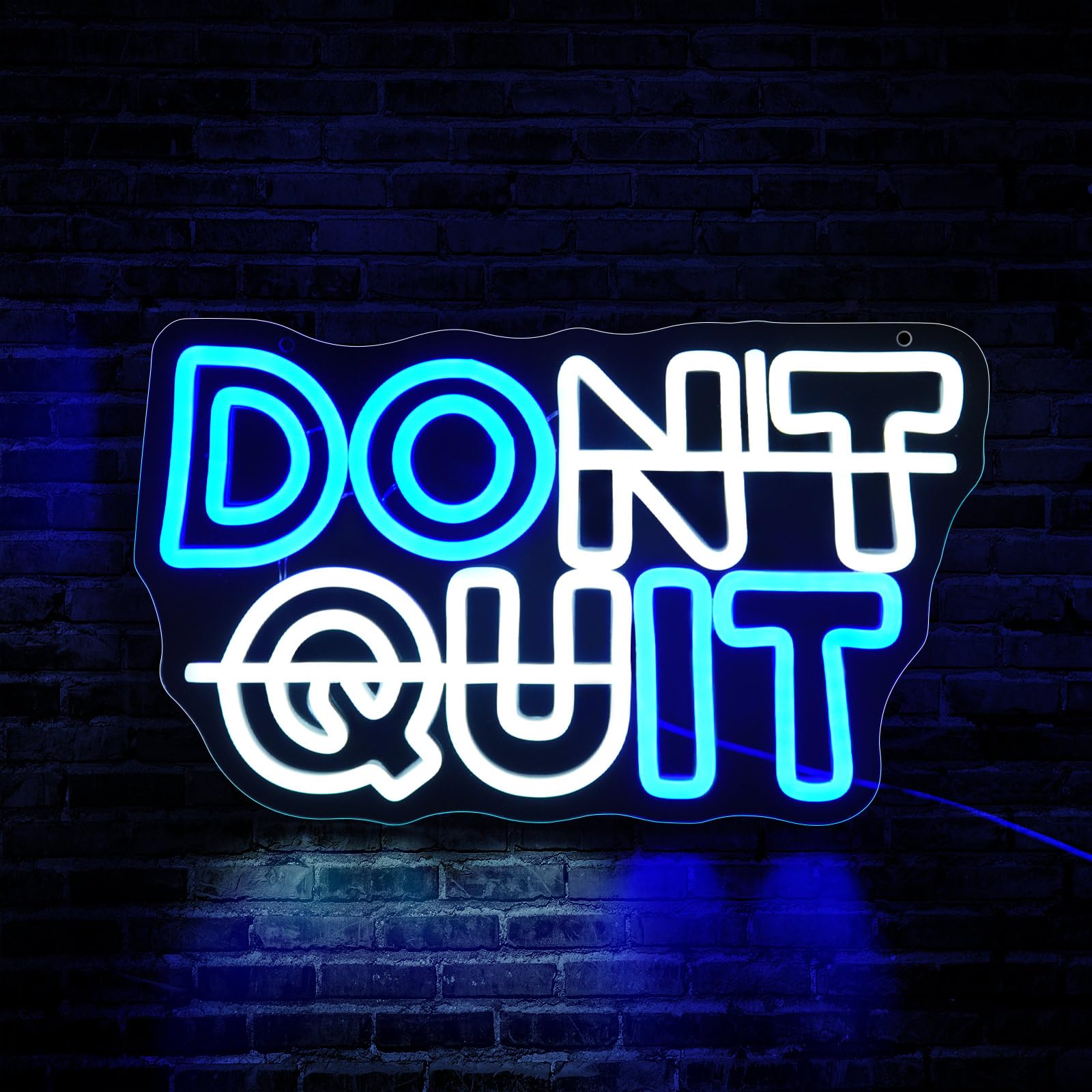 

Don T QUIT LED Neon Sign, Inspirational Quote, Game Room, Bedroom Decor, Wall Art, Motivate Neon Light, Gym, Classroom