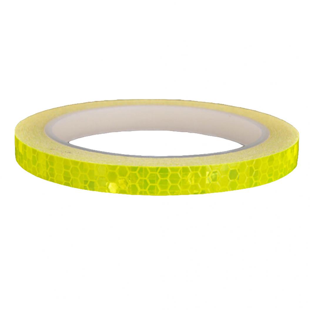 

MTB Cycling Wheel Rim Light Reflective Sticker Adhesive Warning Stripe Decal жёлтый