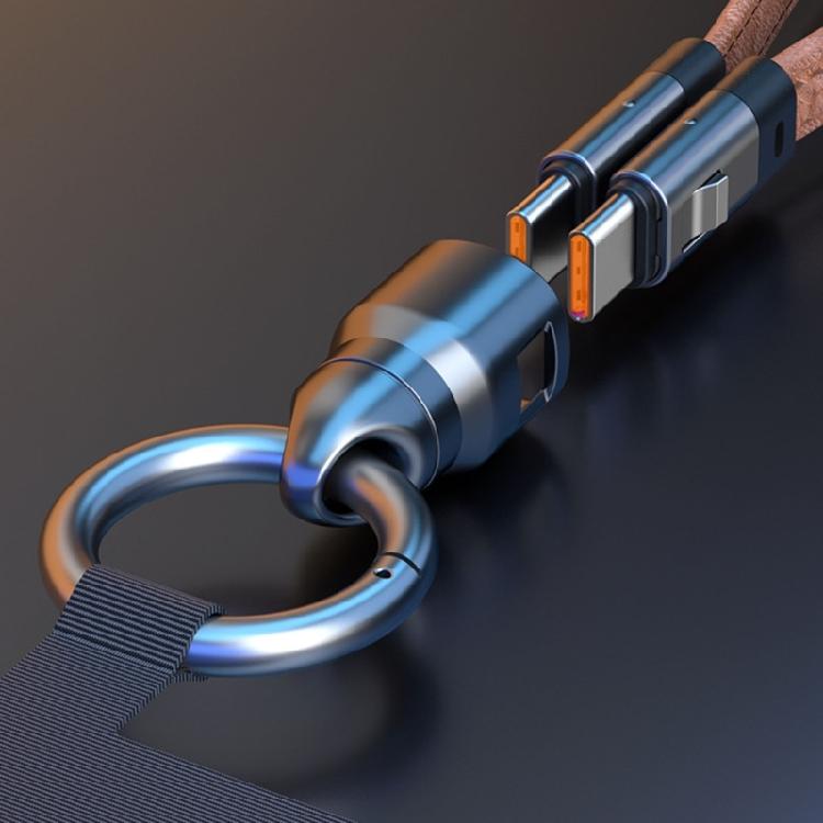 Phone Lanyard USB C Quick Charging Cable With Rotating 240W Type C Cable For Efficient Charging