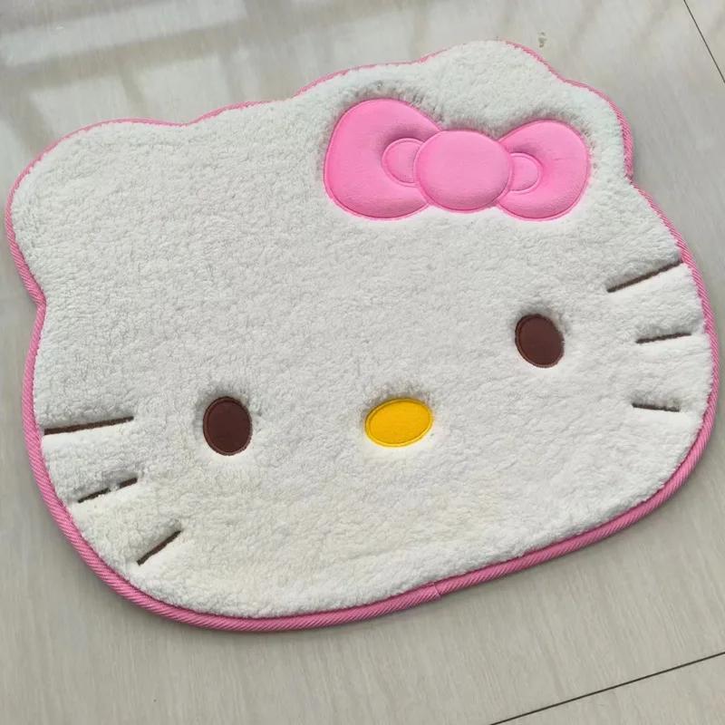 50-60Cm Extra Large Fluffy Cat Face Door Mat Super Absorbent Microfiber Carpet For Bathroom Bedroom Entrance Washable Machine