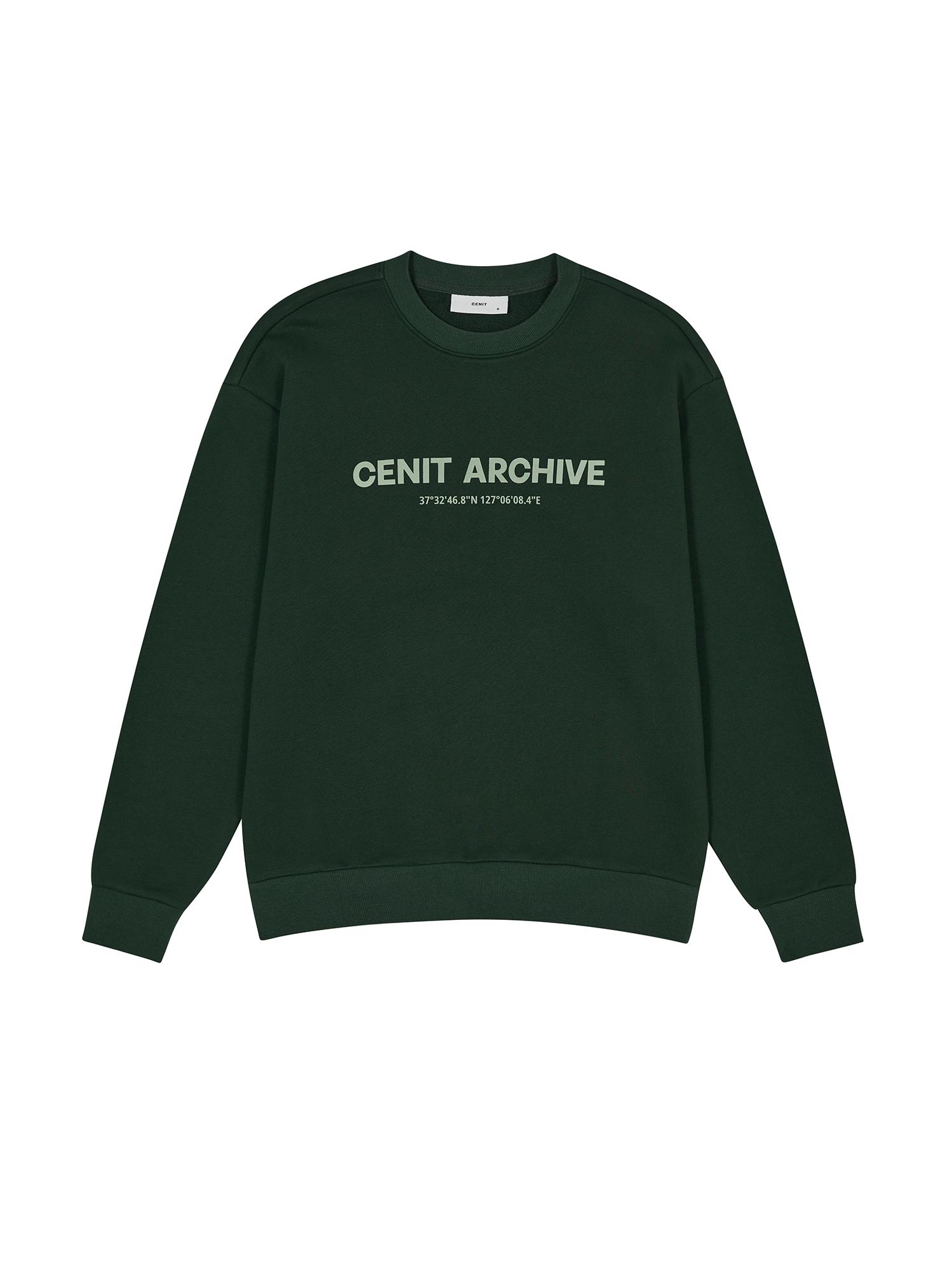 Базовая толстовка Senit Зеленая Green/S