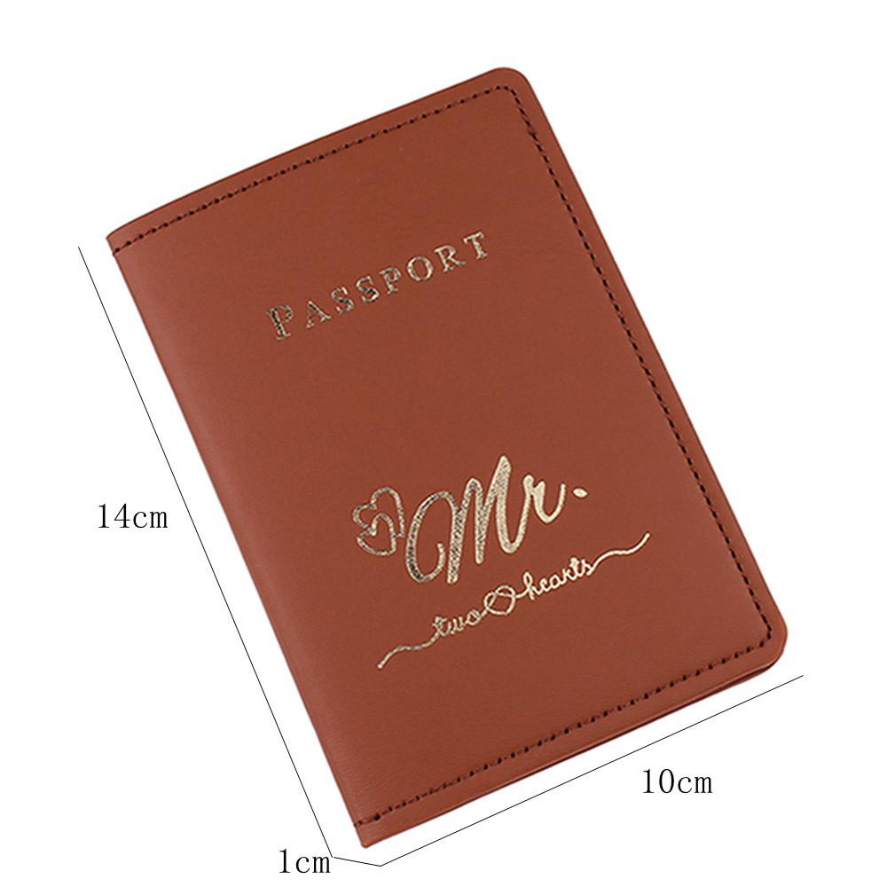 Étui à Passeport En Cuir PU Pliable - Portefeuille Voyage Multi-cartes - Unisexe