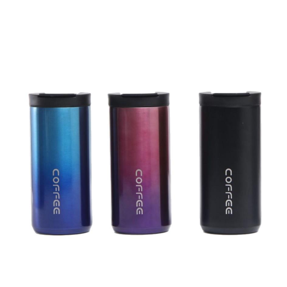 304 Stainless Steel Portable Thermos Coffee Cup - Simple & Creative Design for Couples