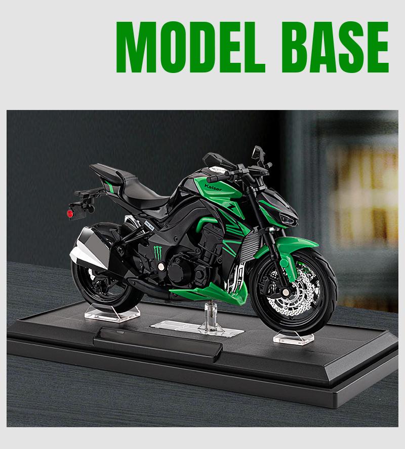 1/12 Scale Kawasaki Z1000 Street Cars Motorcycle Die Casting Model Car Alloy Metal Autobike Shork Absorber Off Road Autocycle Toys Car