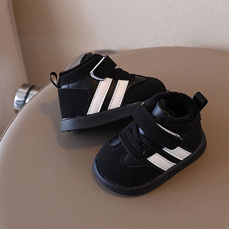 New Arrival Baby Short Boots Fleece-Lined Thickened Snow Boots for 0-2 Years, Unisex Toddler Winter Booties Casual Kids Shoes