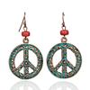 GemChic Women's New Vintage Flower Pattern Hollow Earrings Ethnic Fashion Hook Earrings Birthday Christmas Jewelry Gift
