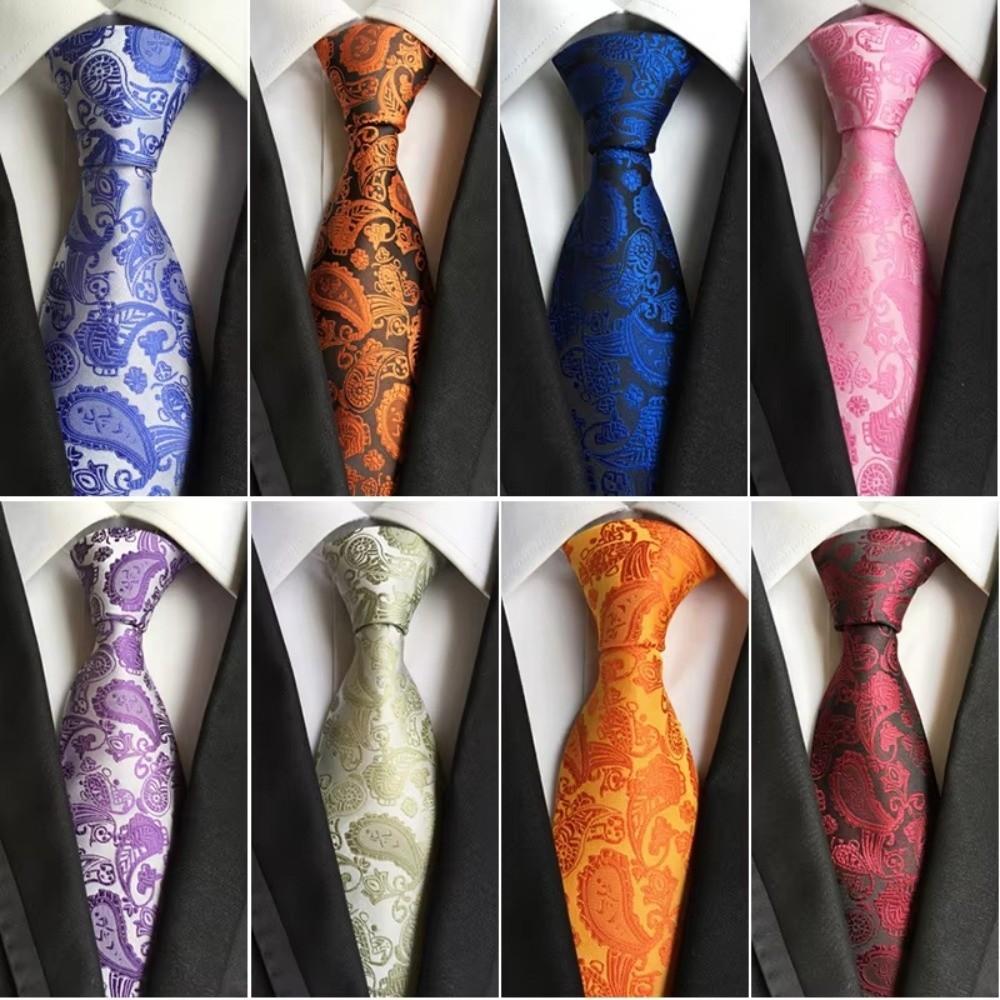 8cm Men Necktie Business Floral Ties Fashion Paisley Tie Wedding